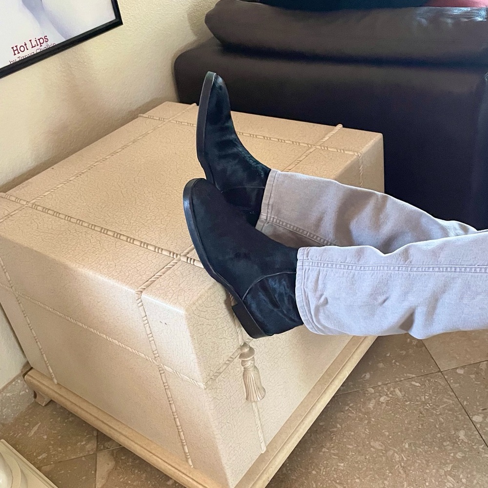 VTG 🇮🇹 WARREN EDWARDS Calf Hair Boots made in ITALY 🎩 - Picture 4 of 16